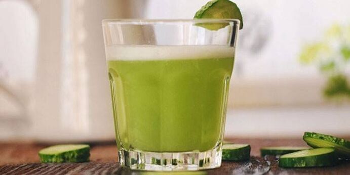 jus de concombre pour le traitement de la prostatite